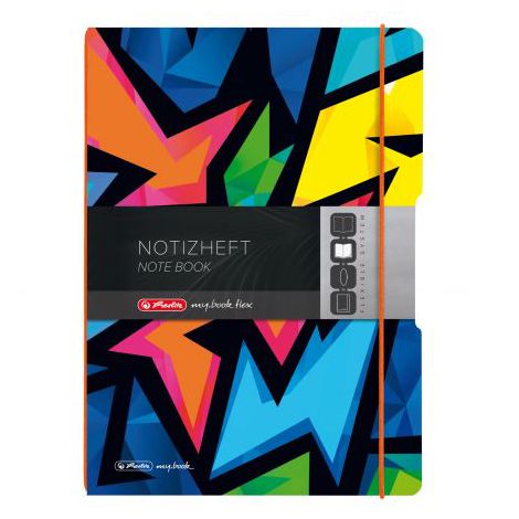Notatnik Herlitz My.Book Flex Neon A4 2x40, kratka/linia